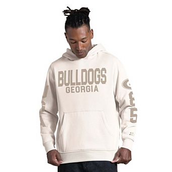 Men's Starter Cream Georgia Bulldogs Locker Room Hoodie