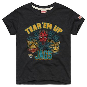 Youth Homage Charcoal Jacksonville Jaguars Star Wars Dark Side T-Shirt