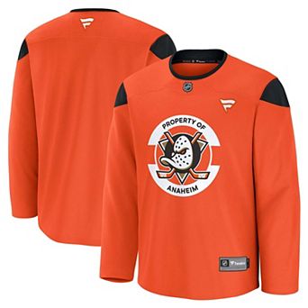 Men's Fanatics Orange Anaheim Ducks Practice Jersey