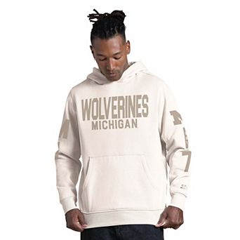 Men's Starter Cream Michigan Wolverines Locker Room Hoodie