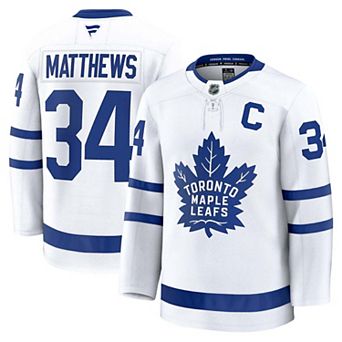 Men's Fanatics Auston Matthews White Toronto Maple Leafs Away Premium Jersey