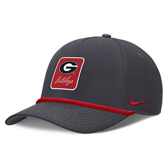 Unisex Nike Anthracite Georgia Bulldogs Script Rope Rise Adjustable Hat