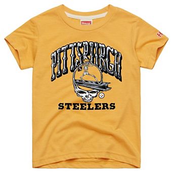 Toddler Homage Gold Pittsburgh Steelers NFL x Grateful Dead Tri-Blend T-Shirt