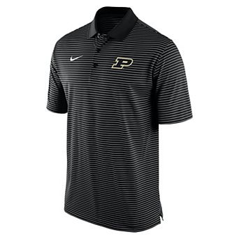 Men's Nike Black Purdue Boilermakers Dri-FIT Tour Polo
