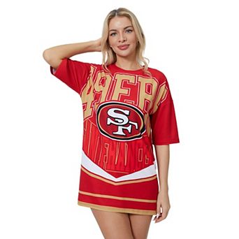 Women's Concepts Sport Scarlet San Francisco 49ers Mosaic Knit Nightdress