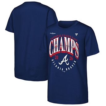Youth Fanatics Navy Atlanta Braves 2026 NL East Division Champions Locker Room T-Shirt