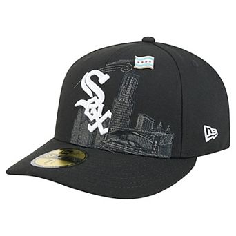 Men's New Era Black Chicago White Sox City Icon Pin 59FIFTY Fitted Hat