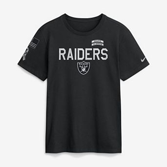 Men's Nike Black Las Vegas Raiders 2026 Salute to Service Sideline Dri-FIT T-Shirt