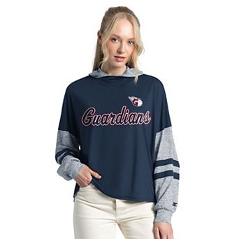Women's Starter Navy Cleveland Guardians Fuel Up Lightweight Hoodie