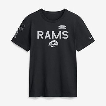 Men's Nike Black Los Angeles Rams 2026 Salute to Service Sideline Dri-FIT T-Shirt