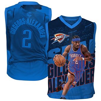 Youth Outerstuff Shai Gilgeous-Alexander Blue Oklahoma City Thunder Icon Play Jersey