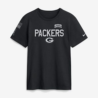Men's Nike Black Green Bay Packers 2026 Salute to Service Sideline Dri-FIT T-Shirt