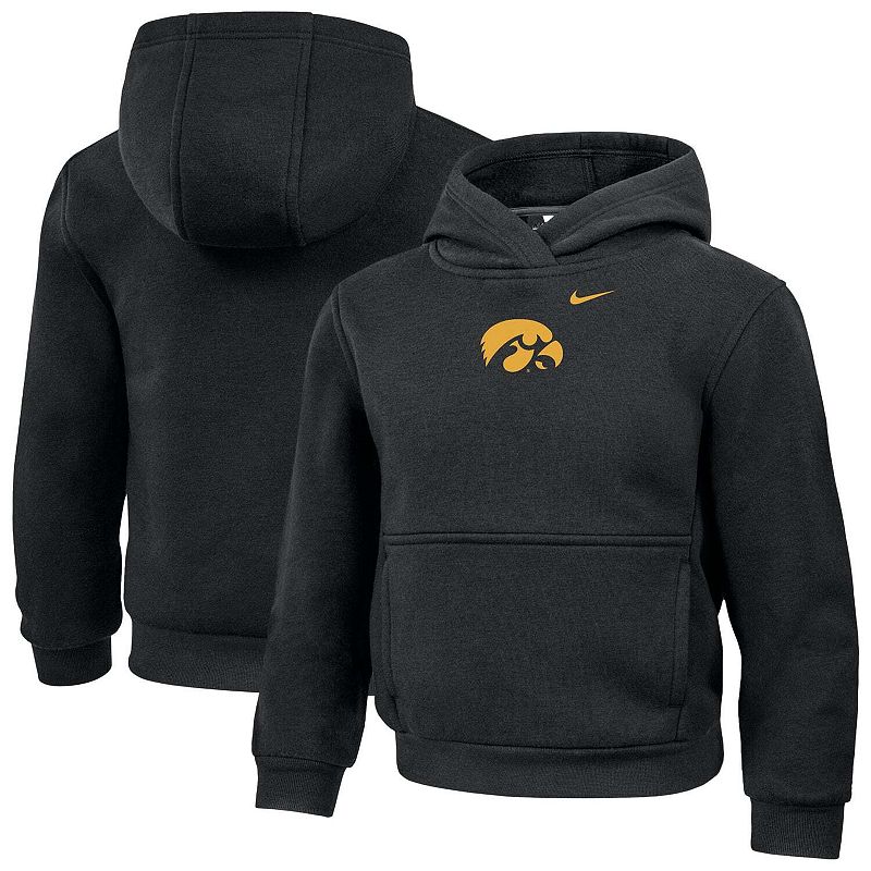 Preschool Nike Black Iowa Hawkeyes Core Hoodie, Kids Unisex