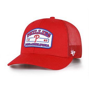 Men's '47 Red Philadelphia Phillies Roadway Trucker Snapback Hat