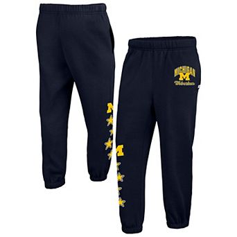 Women's '47 Navy Michigan Wolverines Seeing Stars Venice Jogger Pants