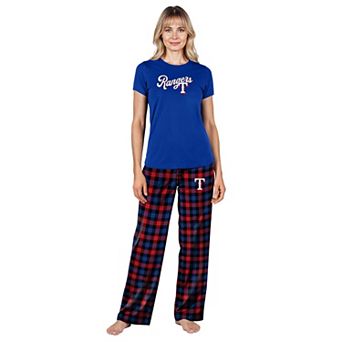 Women's Concepts Sport Royal Texas Rangers Highland Sleep Set