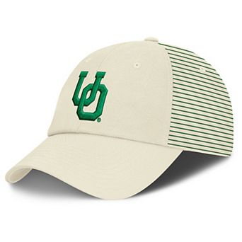 Men's Nike White Oregon Ducks Vault Logo Striped Club Adjustable Hat
