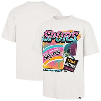 Men's '47 Cream San Antonio Spurs City Paint Reed Foundation T-Shirt