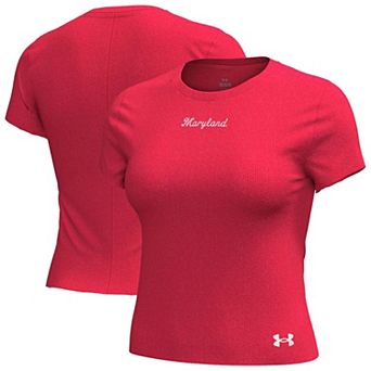 Women's Under Armour Red Maryland Terrapins Mercer T-Shirt