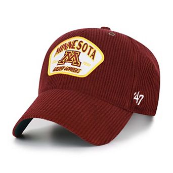 Unisex '47 Maroon Minnesota Golden Gophers Accordia Corduroy MVP Adjustable Hat