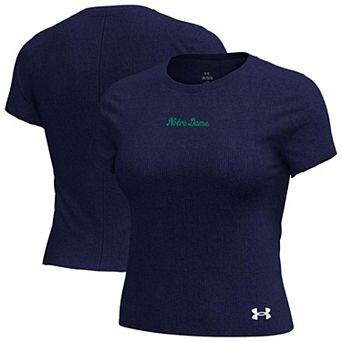 Women's Under Armour Navy Notre Dame Fighting Irish Mercer T-Shirt