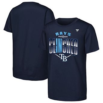 Youth Fanatics Navy Tampa Bay Rays 2026 MLB Postseason Locker Room T-Shirt
