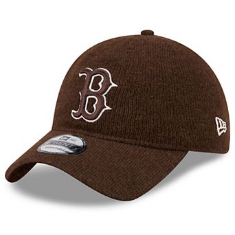 Men's New Era Brown Boston Red Sox Open Market Wool 9TWENTY Adjustable Hat