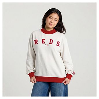 Women's Fanatics Cream Cincinnati Reds Sweatshirt