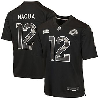 Youth Nike Puka Nacua Black Los Angeles Rams 2026 Salute to Service Game Jersey