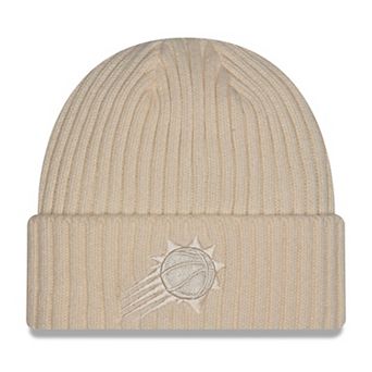 Men's New Era Cream Phoenix Suns Color Pack Cuffed Knit Hat