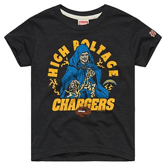 Toddler Homage Charcoal Los Angeles Chargers NFL x Star Wars Dark Side Tri-Blend T-Shirt