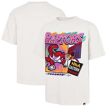 Men's '47 Cream Toronto Raptors City Paint Reed Foundation T-Shirt