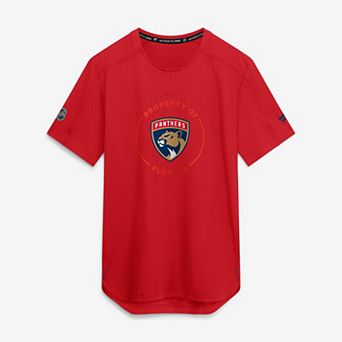 Men's Fanatics Red Florida Panthers Authentic Pro Train Performance T-Shirt