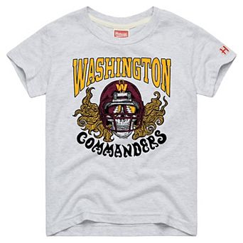 Youth Homage Ash Washington Commanders NFL x Grateful Dead Tri-Blend T-Shirt