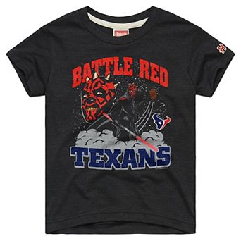 Youth Homage Charcoal Houston Texans Star Wars Dark Side T-Shirt