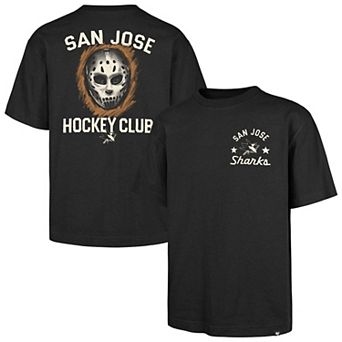 Men's '47 Black San Jose Sharks HPD Mask Foundation T-Shirt