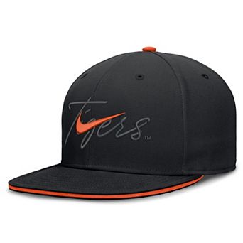 Men's Nike Black Clemson Tigers Dri-FIT Primetime Script Fitted Hat