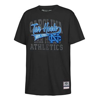 Youth Mitchell & Ness Black North Carolina Tar Heels Retro Sweeper T-Shirt