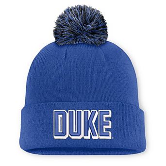 Unisex Nike Royal Duke Blue Devils Letter Mascot Knit Hat with Pom