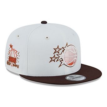 Men's New Era White Orlando Magic Pumpkin Spice 9FIFTY Snapback Hat