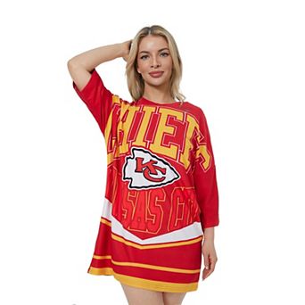 Women's Concepts Sport Red Kansas City Chiefs Mosaic Knit Nightdress
