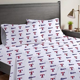 Pegasus Texas Rangers Four-Piece Queen Sheet Set