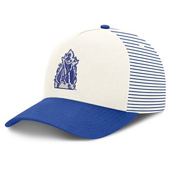 Unisex Nike White/Royal Duke Blue Devils Vault Striped A-Frame Rise Adjustable Hat