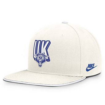Men's Nike White Kentucky Wildcats Legacy Letter & Mascot Pro Snapback Hat