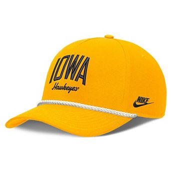 Unisex Nike Gold Iowa Hawkeyes Letter Rope Rise Adjustable Hat