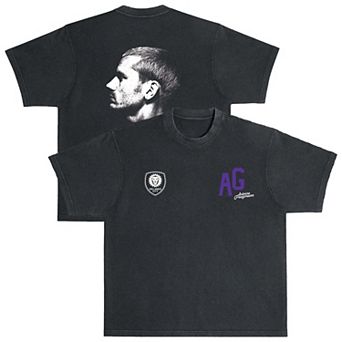 Unisex Peace Collective Antoine Griezmann Black Orlando City SC Big Face Garment Dyed T-Shirt