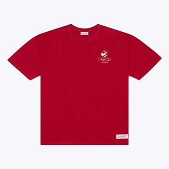 Men's Mitchell & Ness Red Atlanta Hawks Core Essentials T-Shirt