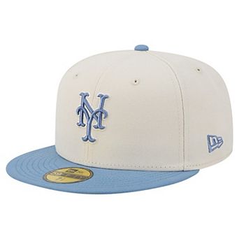 Men's New Era Cream/Light Blue New York Mets Color Pack 59FIFTY Fitted Hat