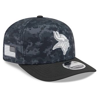 Men's New Era Black Minnesota Vikings 2026 Salute To Service 9SEVENTY Adjustable Hat