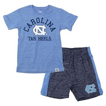 Toddler Wes & Willy Carolina Blue North Carolina Tar Heels Cloudy Yarn T-Shirt and Shorts Set